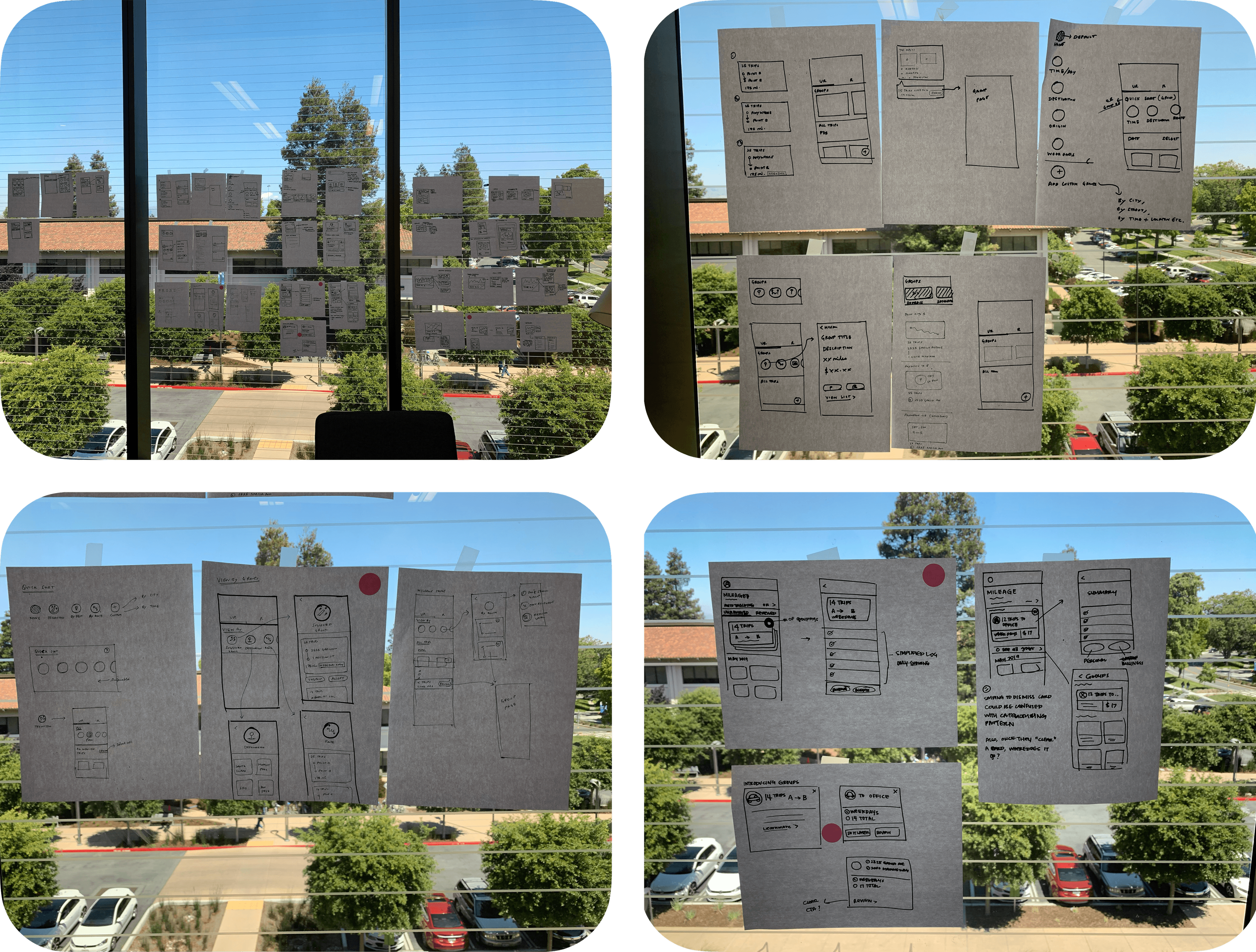 Grouping layout explorations A