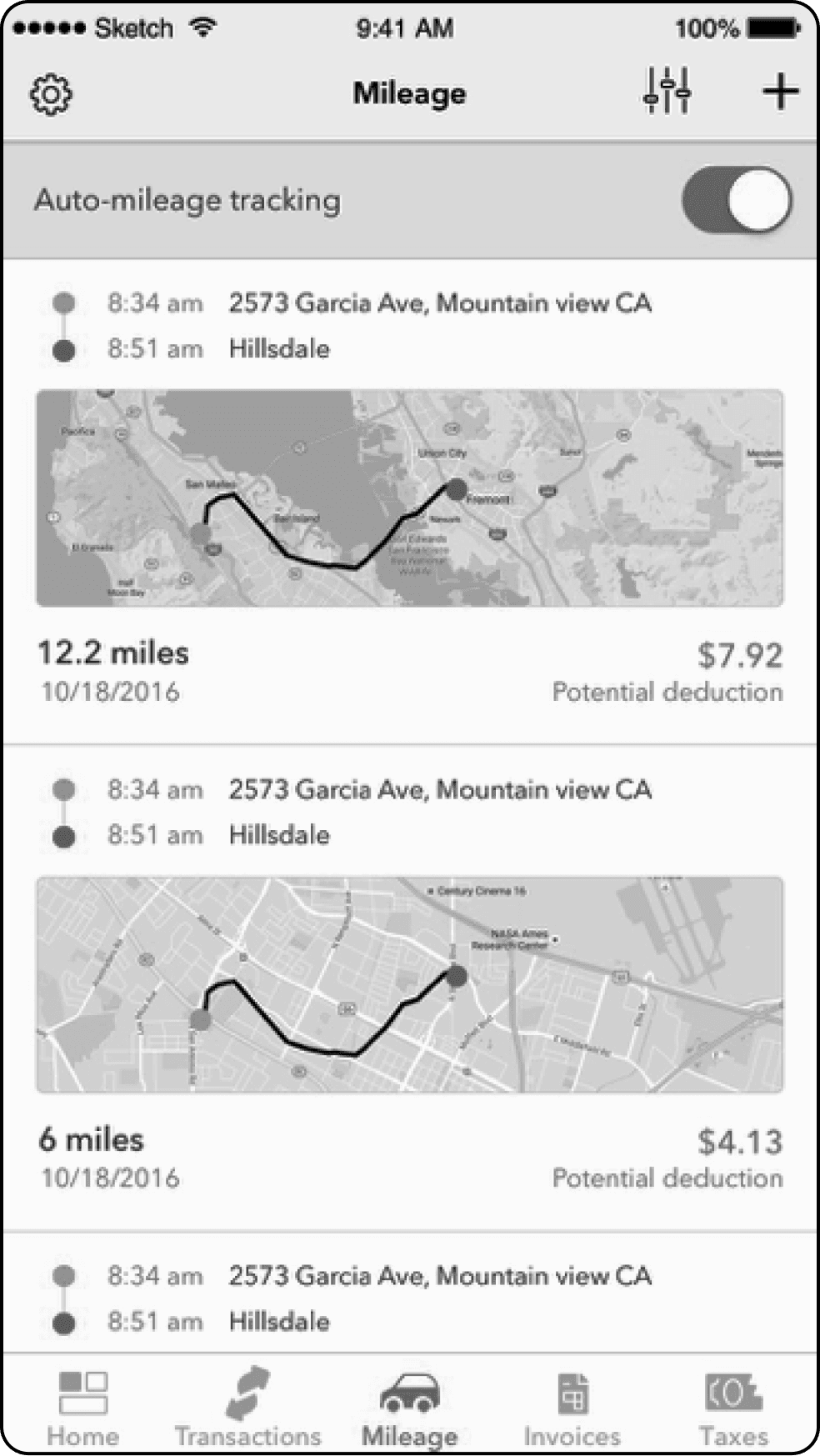 Handling no trip route information