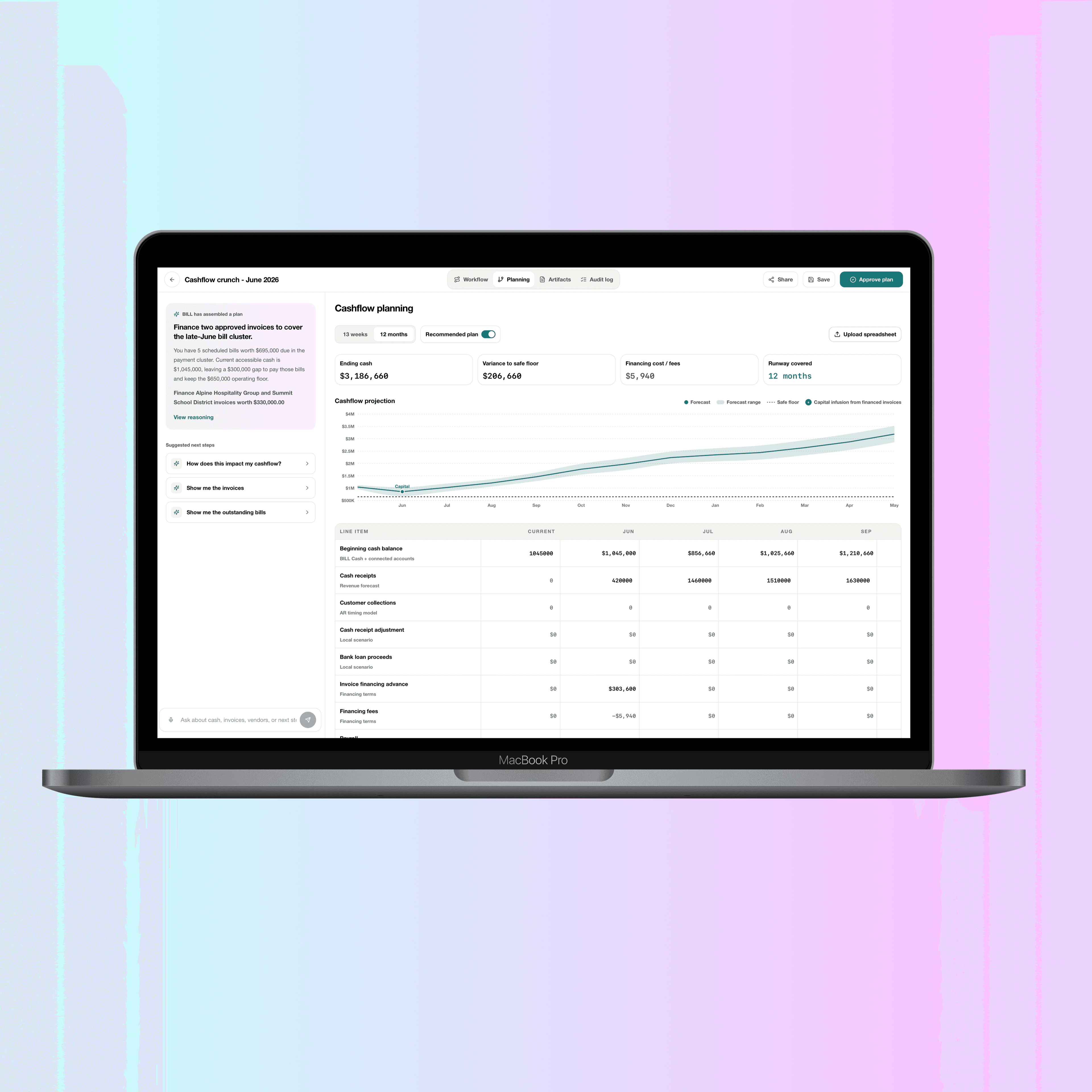 AI-native financial decision workspace case study preview