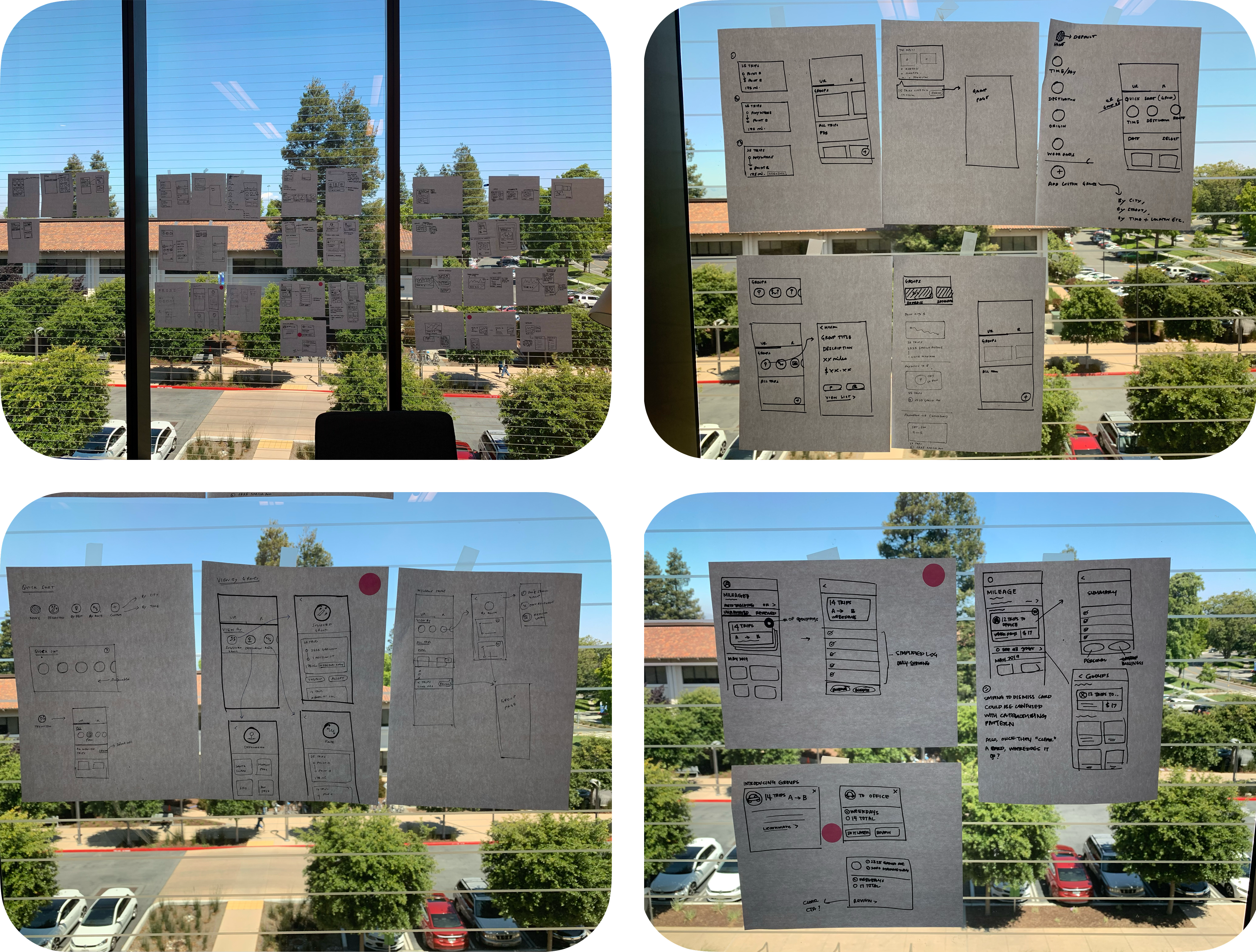 Grouping layout explorations A