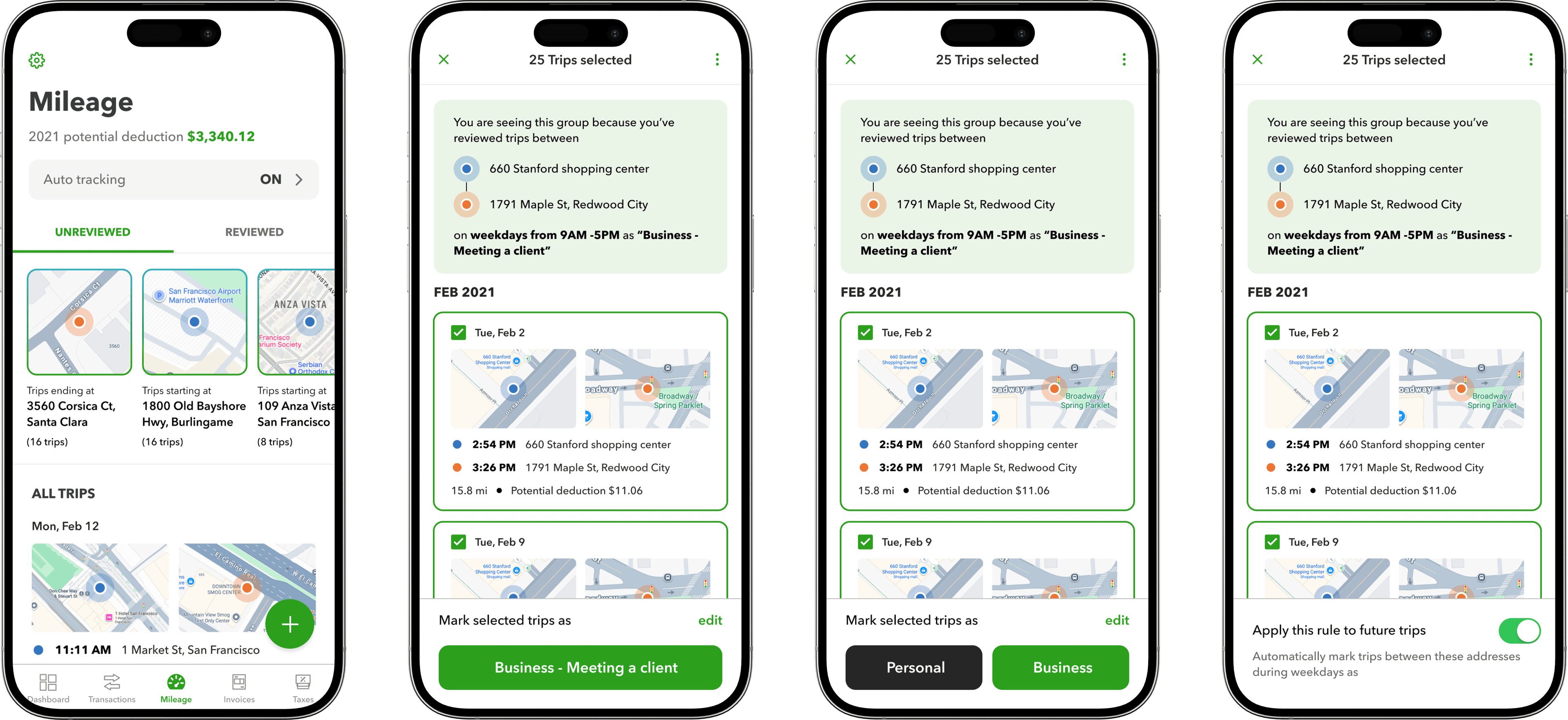 QuickBooks mileage tracker test results