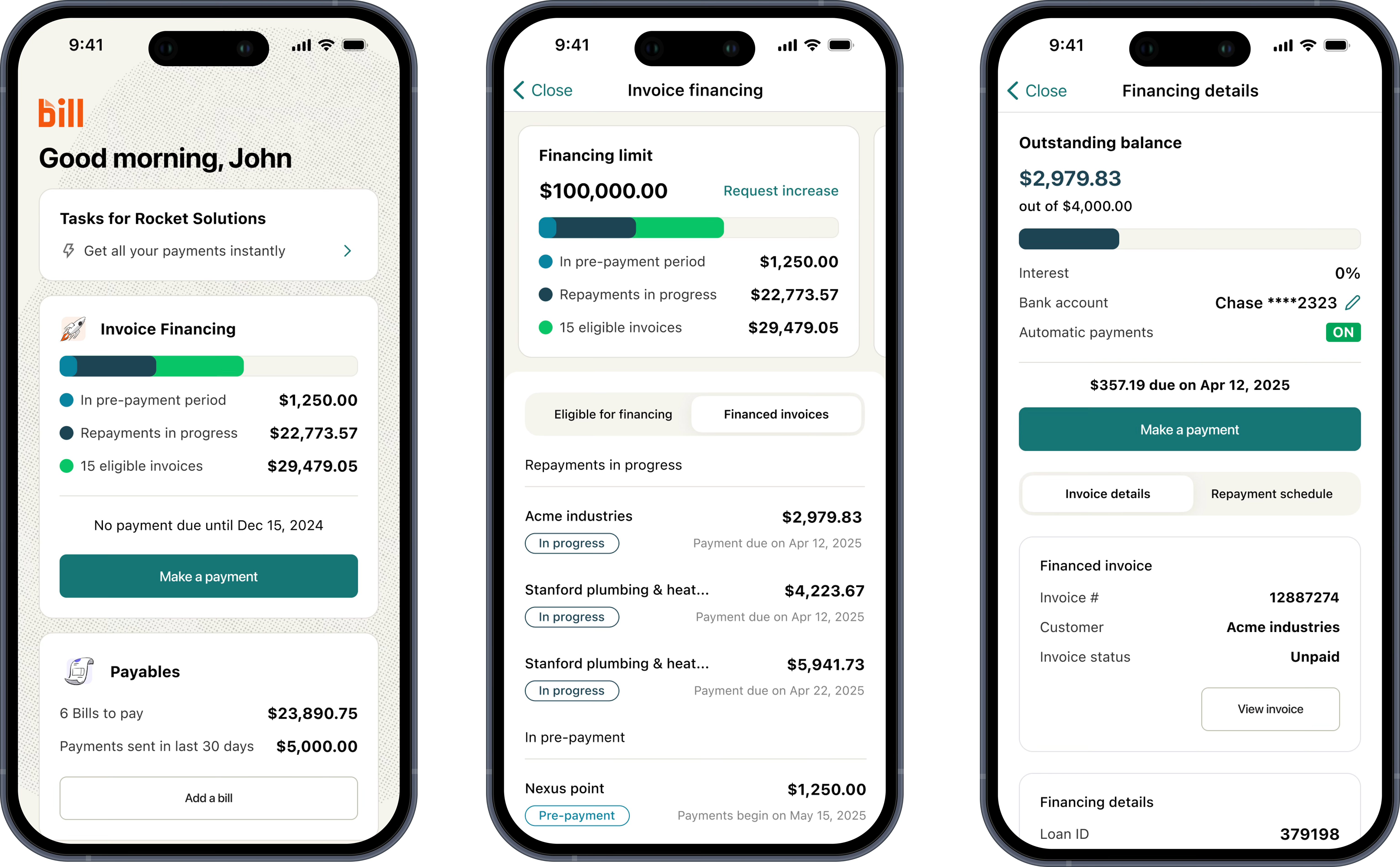 Repayment on the go outcome
